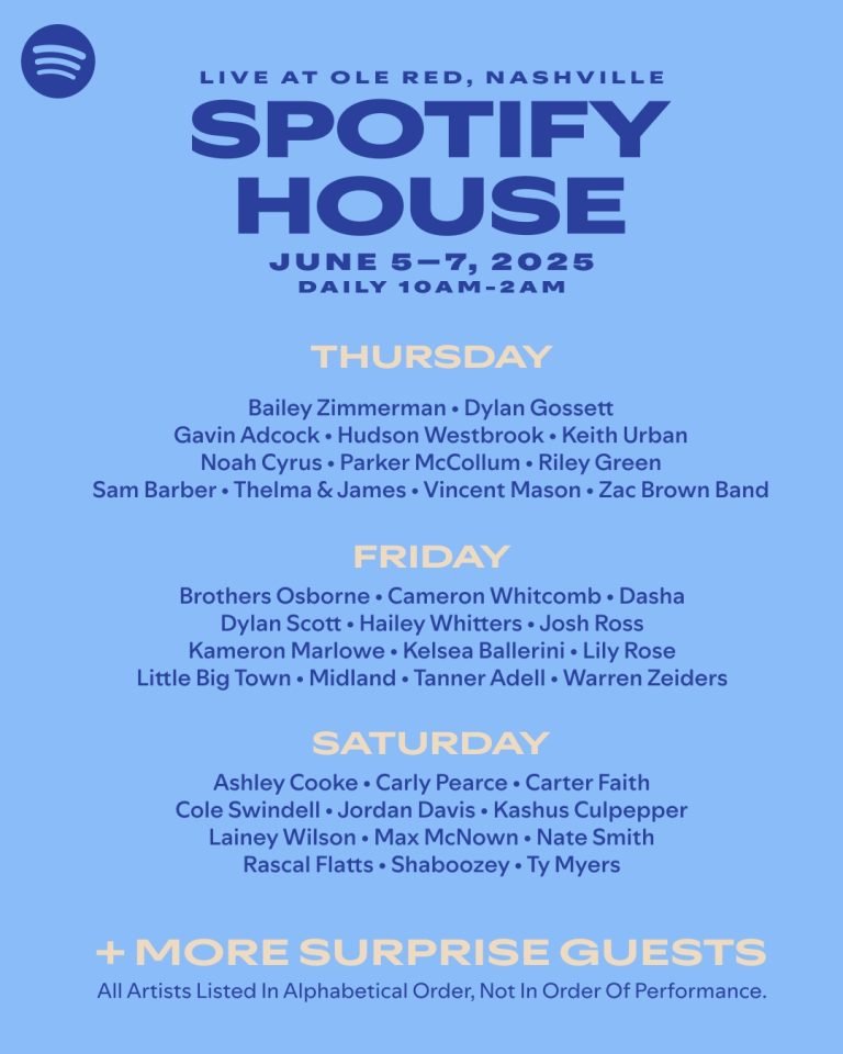 Spotify House Electrifies CMA Fest with Star-Packed Performances
